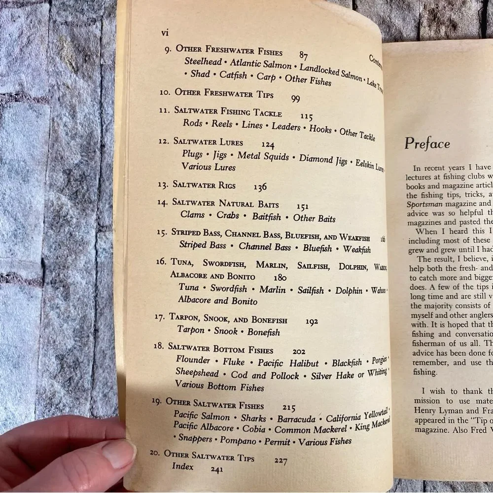 1001 Fishing Tips and Tricks by Vald Evanoff Paper Back Vintage 1966